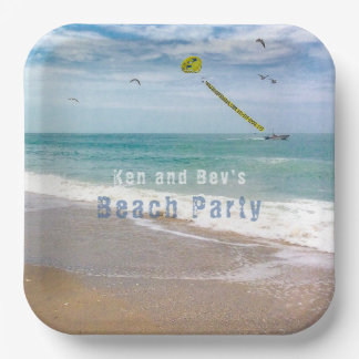 Beach Days Beach Party  Paper Plate