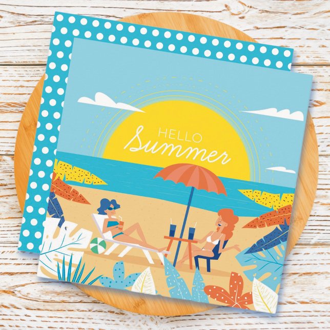 Beach Days Summer Greeting Card (Creator Uploaded)