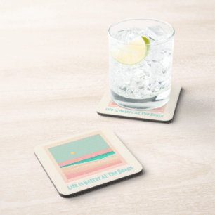 Beach design coaster