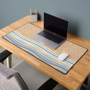Beach design sand and sea desk mat