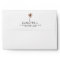 beach design with palm trees lined envelopes