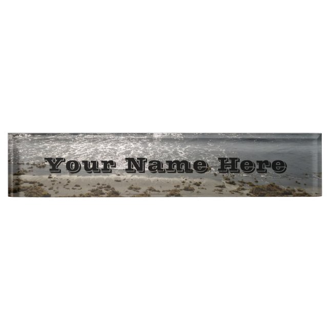Beach Desk Name Plate (Front)