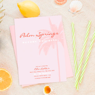 Beach Destination Bachelorette Party  Invitation