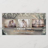 Beach Destination Tropical Wedding Thank You