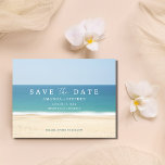 Beach Destination Wedding Budget Save The Date Announcement Postcard<br><div class="desc">Get your guests ready for your big day with this budget-friendly save the date postcard. A simple beach-inspired design is perfect for your destination beach wedding in Florida or any other coastal location.</div>