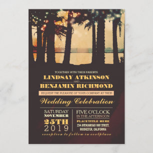 Beach - Destination Wedding Invitation