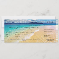 Beach Destination Wedding RSVP 2