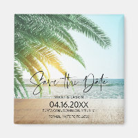 Beach Destination Wedding Save the Date