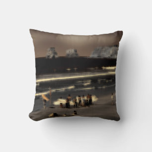 Beach digital effect of style "impression" cushion