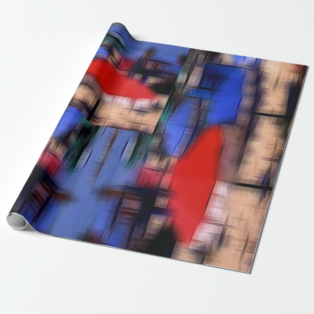 Beach digital effect of style "impression"  wrapping paper (Unrolled)
