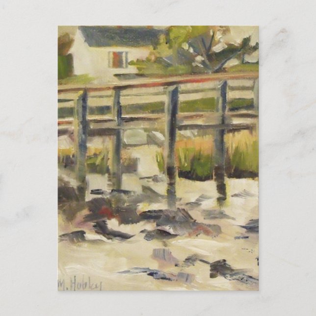 Beach Dock at the Marsh Postcard (Front)