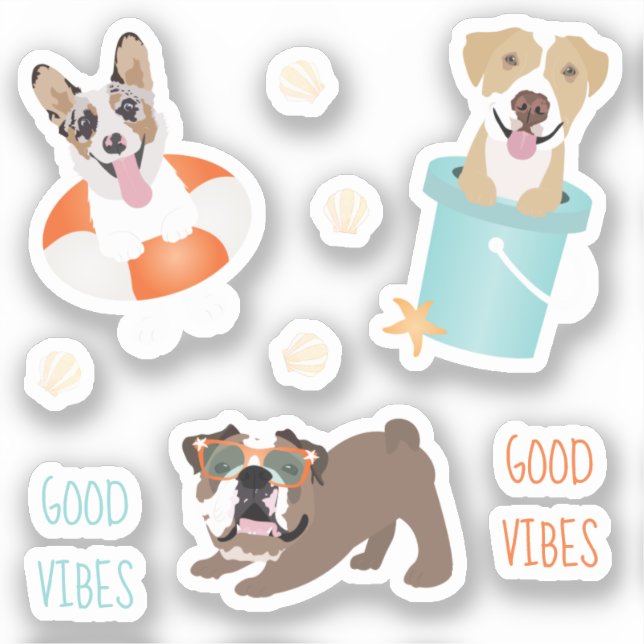 Beach Dogs Good Vibes (Front)