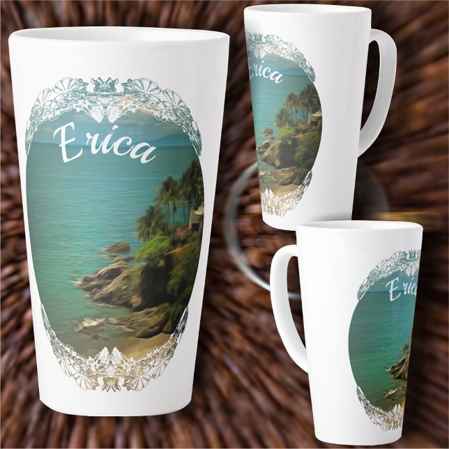Beach Dream 0026 Latte Mug (Creator Uploaded)