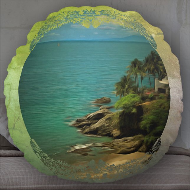 Beach Dream 0026 Round Cushion (Creator Uploaded)