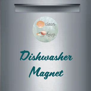 Beach Dream Summer Rental Sea Shell Dishwasher Magnet