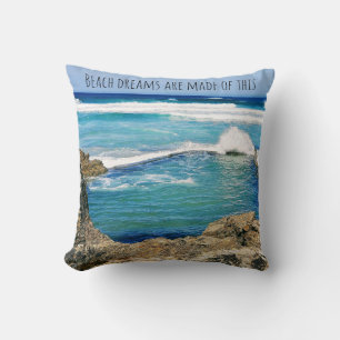 Beach dreams are made of this, sea waves cushion