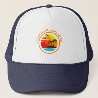 Beach Dreams Soar: Coastal Reveries Trucker Hat
