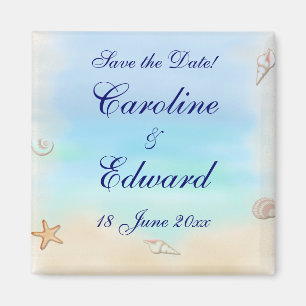 Beach Dreams Wedding Magnet
