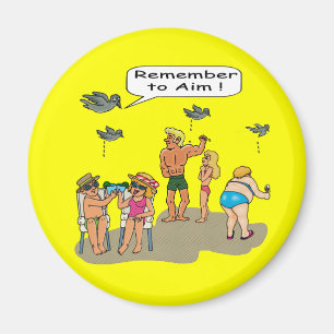 "Beach Droppings" Magnet