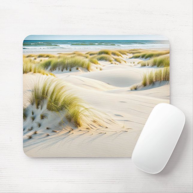 Beach Dune Grass Mouse Pad (With Mouse)