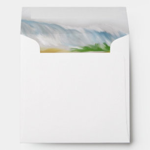 Beach Dune Romance Square Invitation Envelope