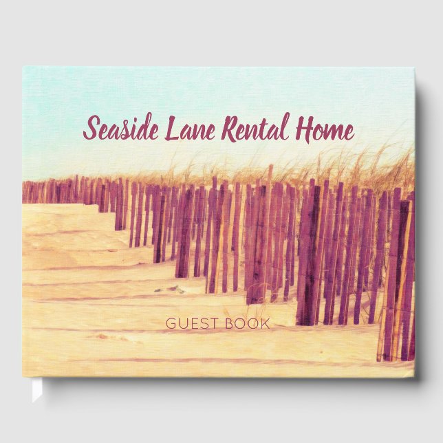 Beach Dunes Oceanfront Hospitality Guest Book (Front)