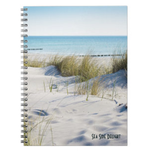 Beach Dunes Sea Grass "Sea Side Delight" notebook