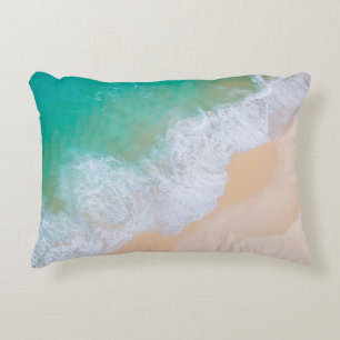 BEACH DURING DAYTIME DECORATIVE CUSHION
