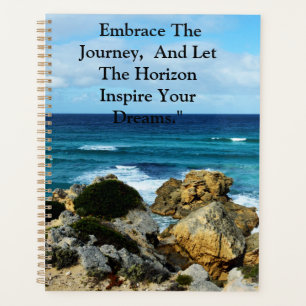 Beach Embrace: Motivational Embrace The Journey, Planner