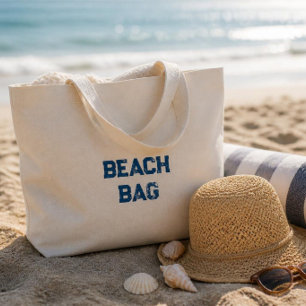Beach Essentials Large Tote Bag