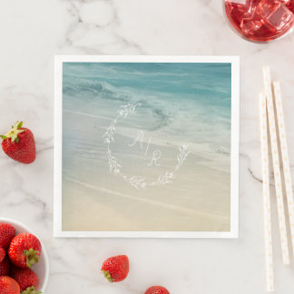 Beach Event Monogram Napkin