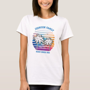 Beach Family Reunion Custom Cruise Summer Vacation T-Shirt