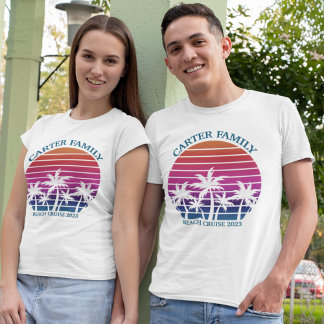Beach Family Reunion Custom Cruise Summer Vacation T-Shirt
