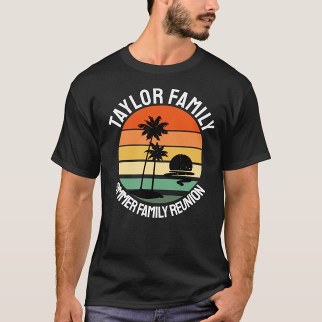 Beach Family Reunion Custom Summer Vacation T-Shirt (Front)