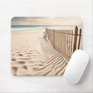 Beach Fence In Sand Mouse Pad