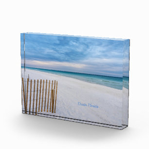 Beach Fence Morning Destin Florida Glass Block
