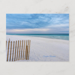 Beach Fence Morning Destin Florida Postcard