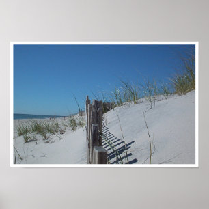 beach fence poster