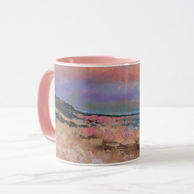 Beach Fine Art Painting Mug (Front Left)