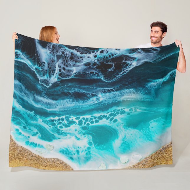 Beach  fleece blanket (In Situ)