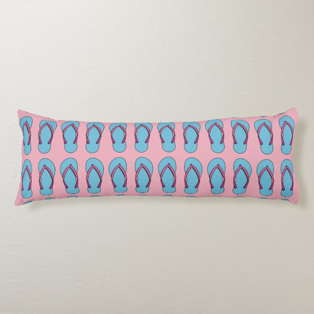 Beach Flip Flops Body Cushion (Front)