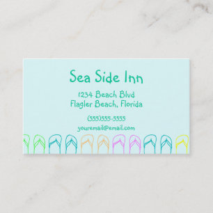 Beach Flip Flops Business Card