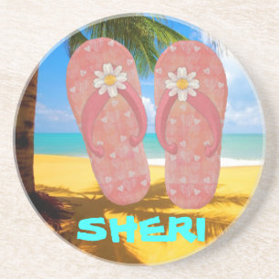 BEACH FLIP FLOPS COASTER