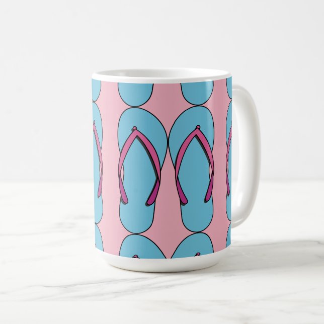 Beach Flip Flops Coffee Mug (Front Right)
