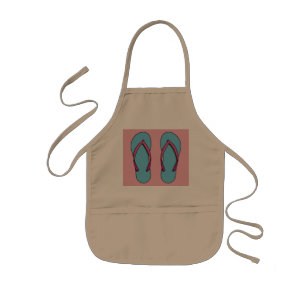 Beach Flip Flops Kids Apron