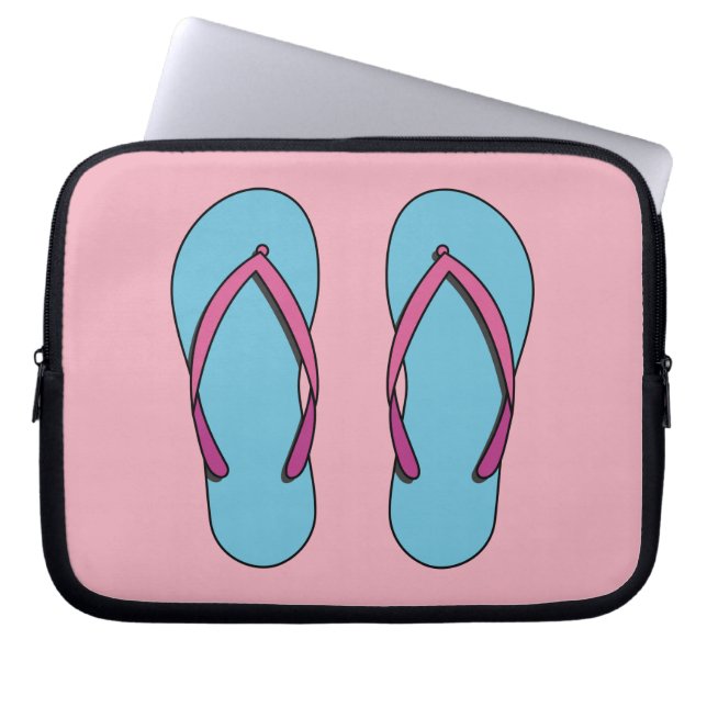 Beach Flip Flops Laptop Sleeve (Front)