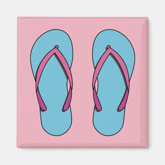 Beach Flip Flops Magnet (Front)