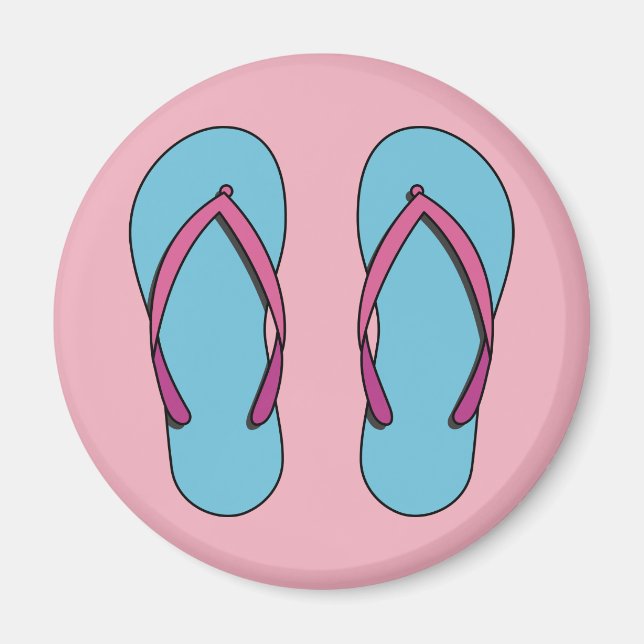 Beach Flip Flops Magnet (Front)