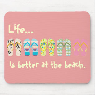 Beach Flip Flops Mousepad