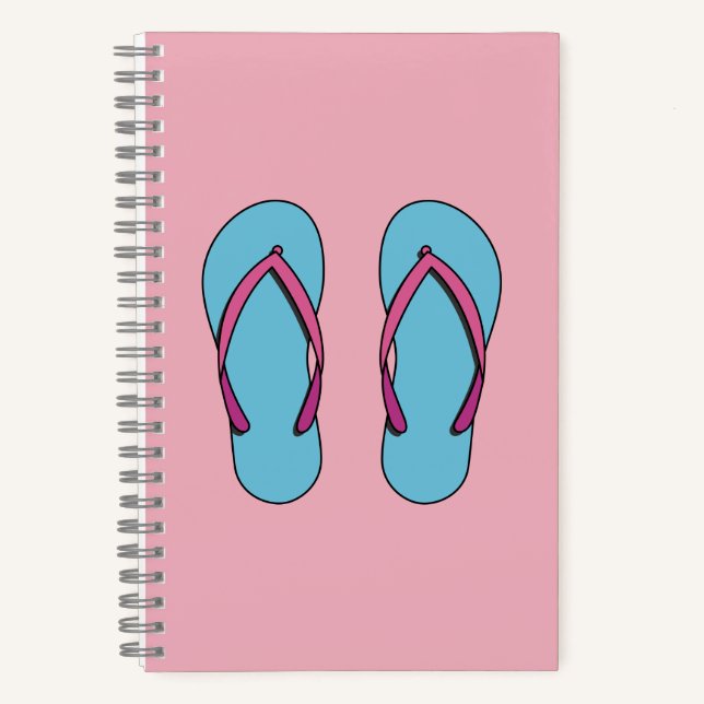 Beach Flip Flops Notebook (Front)